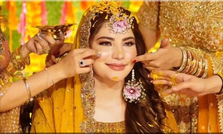 شادی کی تقریبات کا آغاز، مایوں کی تصاویر وائرل اداکارہ نیلم منیر