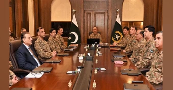 پاکستان کی سلامتی کو ہر قیمت پر یقینی بنایا جائے گا، کور کمانڈرز کانفرنس