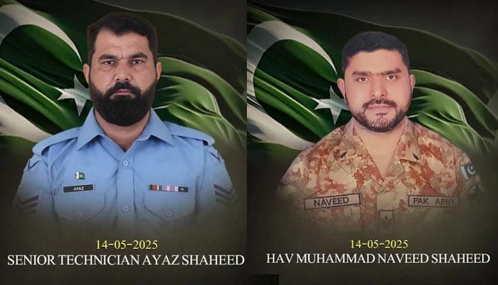 بھارت کے بزدلانہ حملے میں پاک فوج کے دو جوان شہید ہو گئے